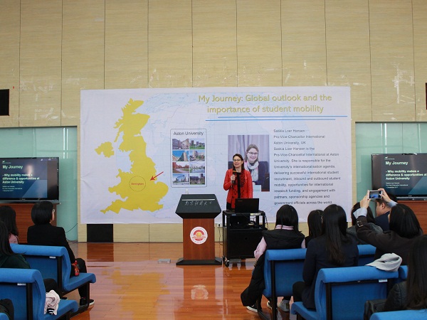 英国阿斯顿大学副董事长Saskia Loer Hansen来访公司